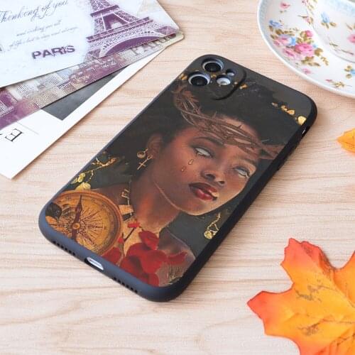 For iPhone Queen King Print Soft Matt Apple iPhone Case