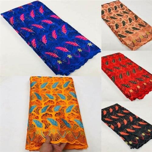 Latest African Cord Lace Fabric High Quality Holes Water Soluble Guipure Lace For Nigerian Wedding Party Dress 5 Yards！XMF10126