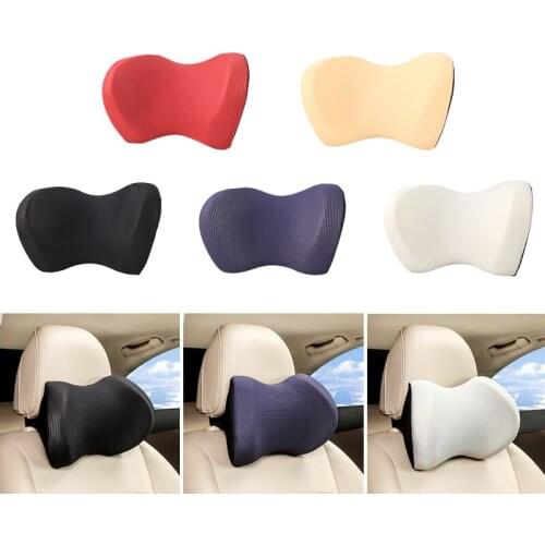 Car Seat Neck Pillow Memory Foam Ice Silk Headrest Support Protector Neck Automobiles U Shaped Pillow Car Accessories Interior