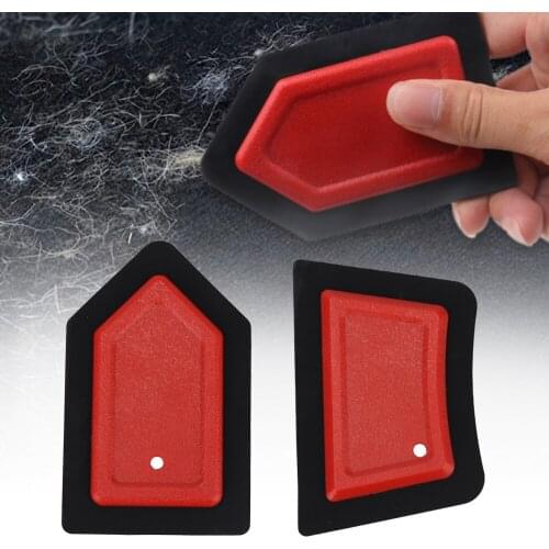 Car Sofa Detail Scraper Silicone Brush Pet Hair Remover Scraper Pet Hair Removal Portable Dog Hair Removal Device