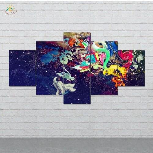 Astronauts Marvelous Travel Modern Canvas Art Prints Poster Wall Painting Home Decoration Artwork Wall Art Pictures for Bedroom