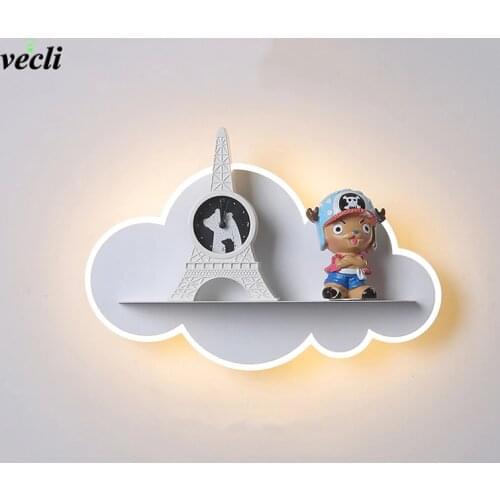 Nordic LED Wall Lamps for Bedside Bedroom Living room Corridor Wall Light Modern Children Room Cloud Wall Lamp Stairs Fixtures