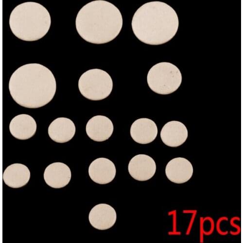 17pcs/set Felt Clarinet Replacement Pads Woodwind Instrument Part Accessories