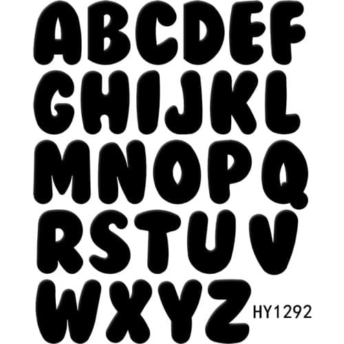 7CM 26 letter cutting dies 2019 new die cut &wooden dies Suitable for common die cutting machines on the market