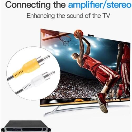 ALLOYSEED 4Pin Aviation Head Female Plug to 2RCA Male DC Male Extension Cable Adapter For CCTV Camera Security DVR Microphone