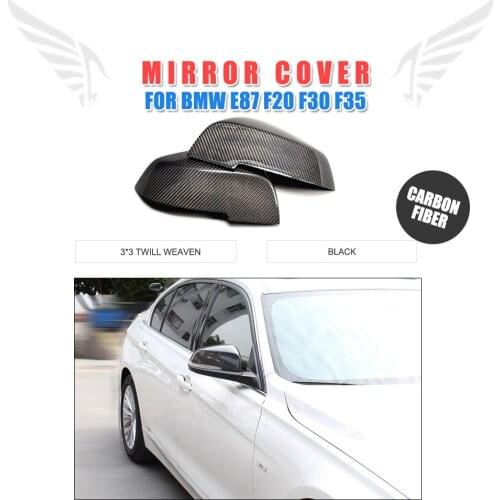 Carbon Fiber Side Mirror Covers for BMW E87 F20 F30 F35 2011UP Auto mirror caps Car Styling