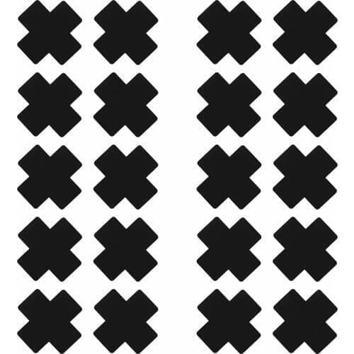 20Pcs Womens Nipple Cover Cross Shape Self-Adhesive Disposable Nipple Cover Breast Pasties Stickers for Tank Top Bridal Gowns