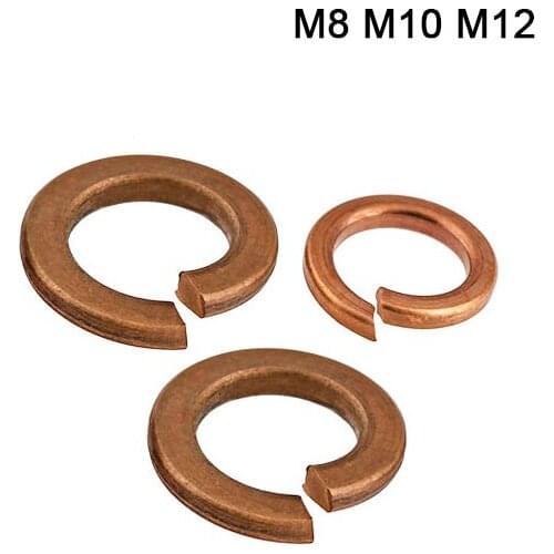 DIN127 GB93 High Quality M8 M10 M12 M6 Bronze Copper Shells Pad Spring Lock Washer Elastic Gasket HW117