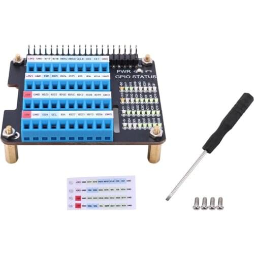 For Raspberry Pi Gpio Expansion Extension Board Screw Terminal Hat for Raspberry Pi 2B/3B/3B+/4B/Zero/Zero W
