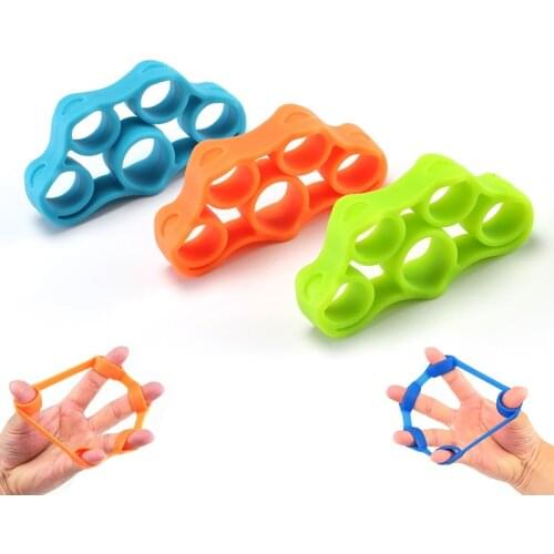 Finger Strength Exercise Resistance Bands Fingers Grip Ring Hand Stretch Expander Power Training Fitness Equipment Elastic Bands
