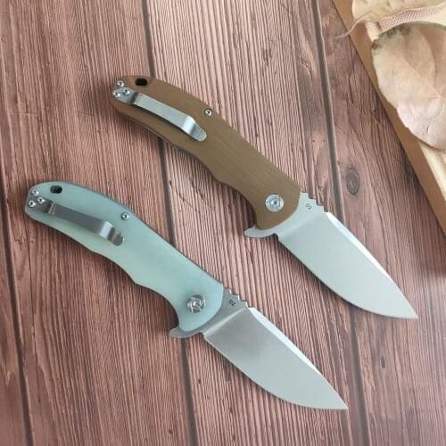CH3504 Pocket Folding Knife D2 Blade G10 Handle Ball Bearing Tactical Hunting Survival Knife Outdoor Camping Utility EDC Tools