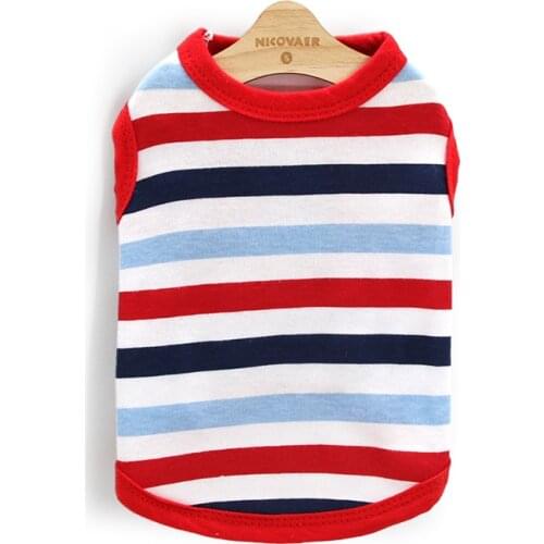 Summer Dog Clothes Striped Pet Clothing For Dogs Pets Clothing Small Medium Dog Costume Chihuahua Cat Clothes For Dogs Yorkshire