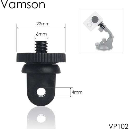 Vamson Small Conversion Tripod Adapter Accessories for GoPro 9 8 7 6 5 4 Black Camera for Millet VP102