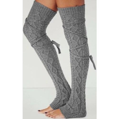 New Sexy Lingerie Lace Stocking Women Crochet Knitted Sexy Stocking Warm Thigh stocking Leg Socks Over The Knee
