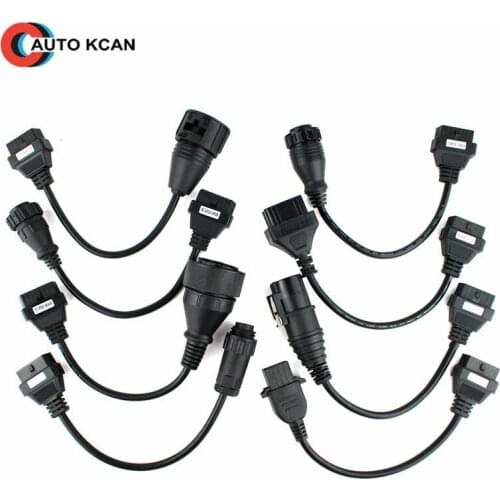 OBD II/OBD 2 Truck Cables VD TCS CDP Pro OBD2 OBDII Trucks Diagnostic tool connect cable 8 PCS Trucks Cable CDP Plus for WOW
