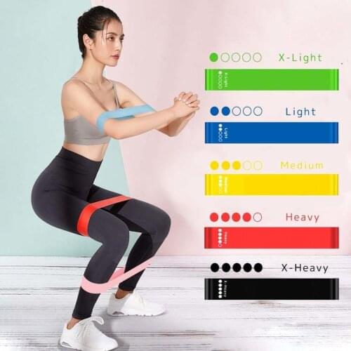 Yoga Resistance Rubber Bands Fitness Elastic Bands 0.3mm-1.1mm Training Fitness Gum Pilates Sport Crossfit Workout Equipment