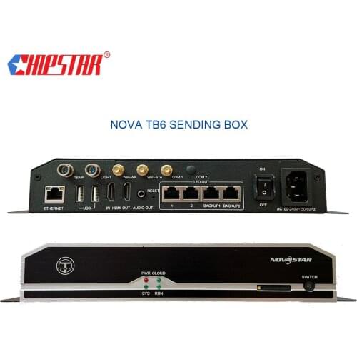 LED Billboard Screen Full Color Asynchronous Multi Media Player Novastar TB6 Sending Box