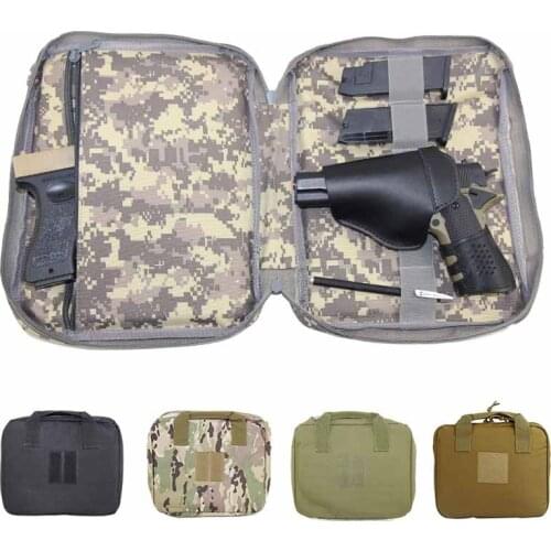 12" Tactical Gun Bag Case Airsoft Pistol Carry Bag Backpack Military Handgun Holster Pouch Durable Soft Padded Pistol Carrier
