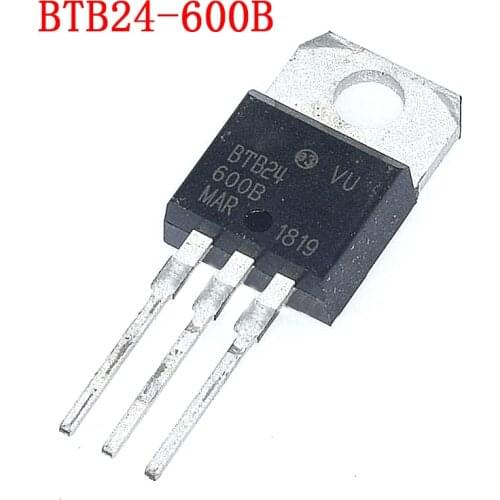 10PCS BTB24-600B BTB24-600 BTB24 TO220 800 v25a new high- two-way control chip