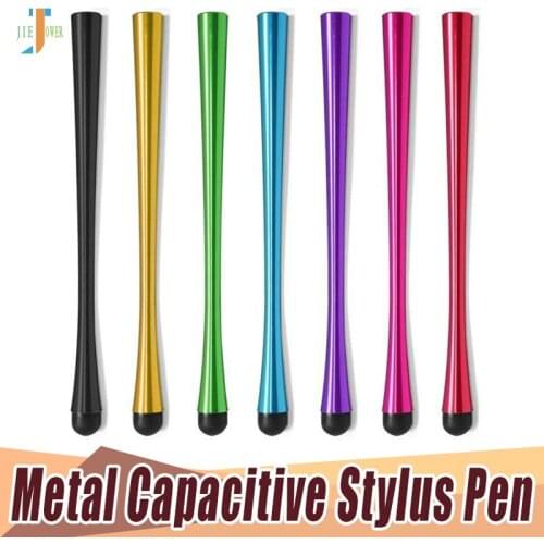 100pcs/lot High Quality Canton Tower Waistline Metal Stylus Capacitive Touch Pen for IPhone IPad Samsung Tablets PC Wholesale