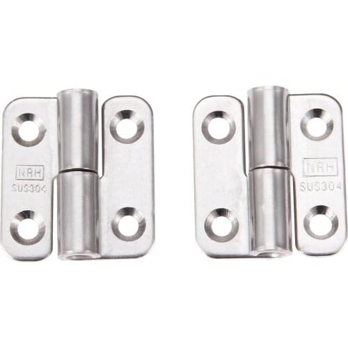 2Pcs Left & Right Stainless Electrical Cabinet Boxes Removable Hinges Equipment Box Metal Switchgear Toolbox Cabinet Doors Hinge