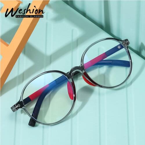 2021 New Children Anti-blue Light Glasses Retro Optic Teens Glasses Frame Children Flexible TV Computer Goggles TR90 Eyeglasses