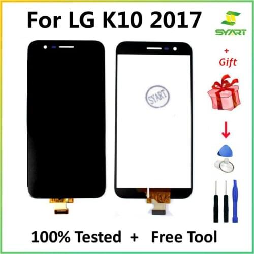 5.3" For LG K10 2017 M250 M250N M250M M250DS LCD Display Touch Screen Digitizer Assembly with Bezel Frame For LG K10 2017 LCD