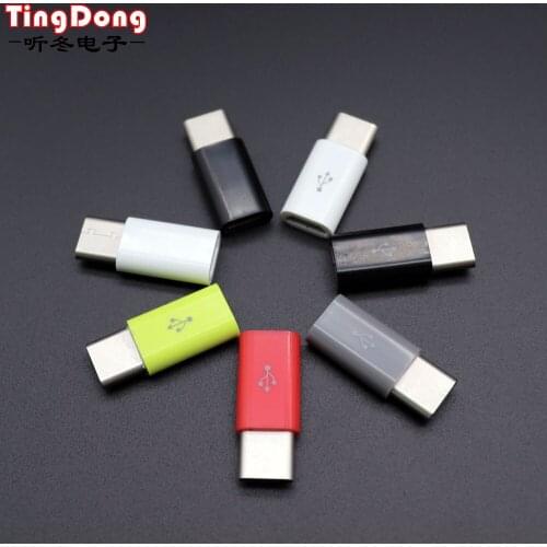 TingDong Micro USB Female to Type C Male Adapter for Letv for Xiaomi Mi 5X Oneplus for Samsung S8 Plus NK-Shopping
