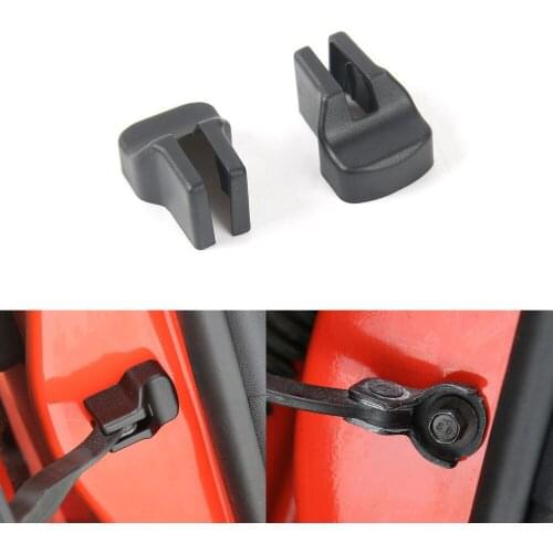 BBQ@FUKA 2Pcs Car Door Stopper Buckle Stop Cap Rust protector cover Fit For Ford Mustang 2015