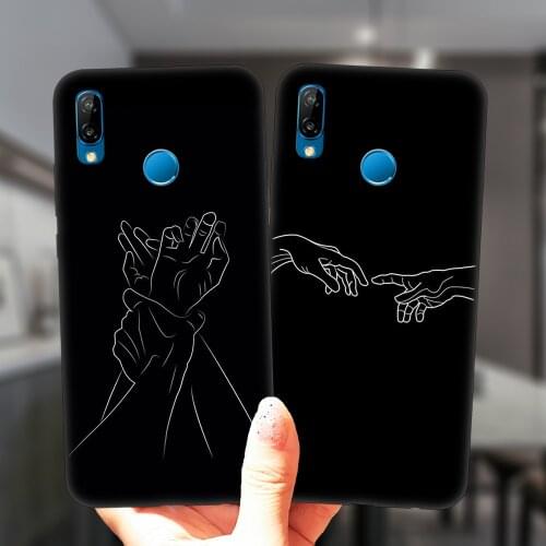 Mona Lisa Art David Girl Lines Phone Case For Huawei P30Lite P10 P20 P30 P40 Lite E Pro Plus Y9 Black Coque Soft Silicone Cover