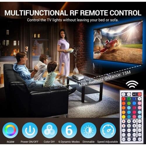 Wedding Decorative Fairy Lights RGB Strip Light Color Changing Tape Lights for Home TV Kitchen DIY Decoration