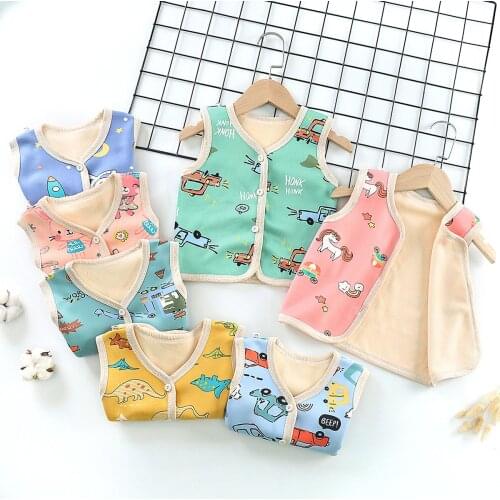 Baby Vest Girl Winter Clothes Childrens Vest Autumn Winter Thickened Baby Waistcoat Warm Jacket Boys Girls Childrens Clothing