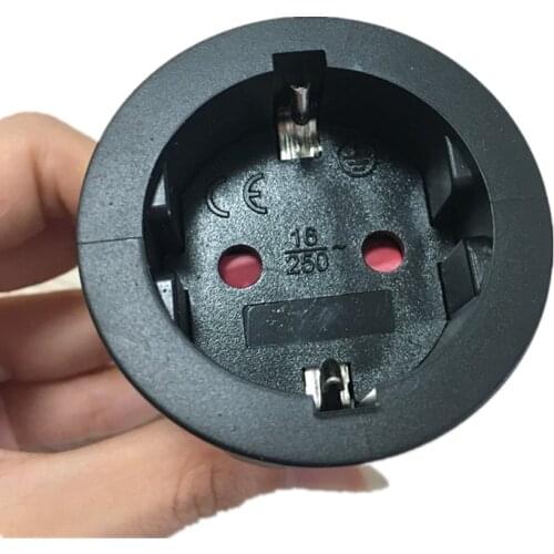 Euro Germany standard Extension Cord Connection Plug Male Female Butt plugs 16A 4.8mm AC Power Adaptor Socket Assemble plug