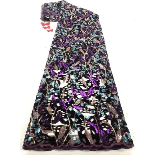 Sequins French tulle lace fabric 2020 high-quality African lace fabric latest party lace material D40781
