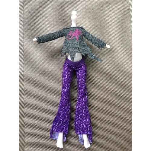 Quality Hotsale Monstering High Doll Dressing Soft Casual Wear Handmade Clothes Outfit Doll Clothing Set For 1/6 Doll Toys