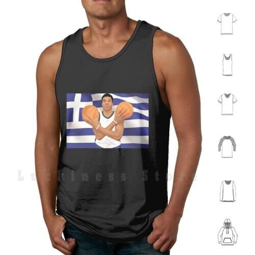Greek Freak tank tops vest sleeveless Giannis Greek Freak Greece Basketball