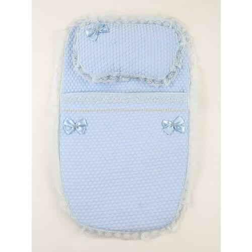 Blue Boys Baby White Swaddle Bottom Opening Set Newborn Cotton King Queen Boys Babies Male Clothes Comfortable Stroller Use