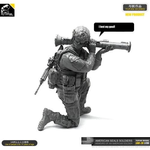 1/35 Resin Model Kits US Navy SEAL soldier self-assembled LOO-28