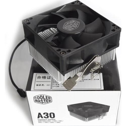Cooler Master A30 MINI CPU Cooler 8cm Quiet Cooling Fan For AMD AM4 AM3 AM3+ AM2 AM2+ FM2 FM2+ FM1 CPU Radiator 80mm PC Fan