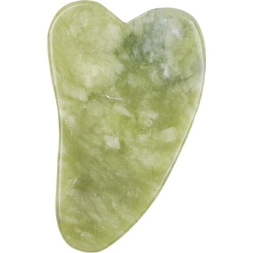 Natural Jade Face Massager Gua Sha Scraper Board Dredge Facial Meridian Muscle Relaxation Skin Lifting Face Thin Scraper