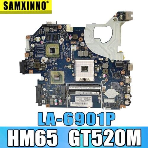 P5WE0 LA-6901P motherboard For Acer 5750 5750G 5755 laptop motherboard HM65 GT520M original Test motherboard
