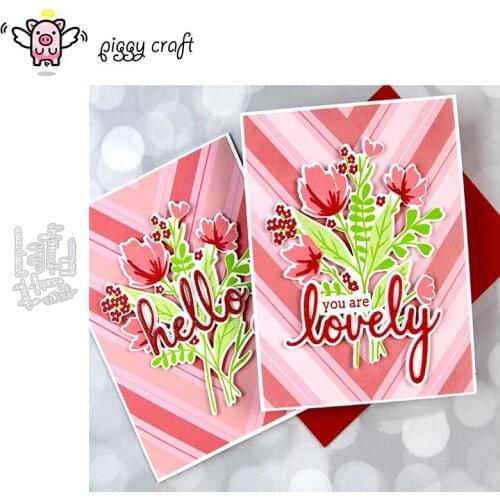 Piggy Craft metal cutting dies cut die mold Letter decoration Scrapbook paper craft knife mould blade punch stencils dies