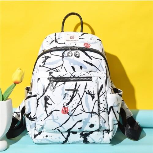 Fashion Backpack Women Oxford Cloth Shoulder Bag School Bags for Teenage Girls Light Ladies Travel Backpack mochila feminina