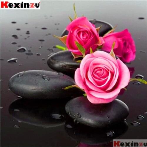 Full Square/Round Drill 5D DIY Diamond Painting"Stone flower"3D Embroidery Kit Cross Stitch Rhinestone Mosaic Home Decor Gift X4