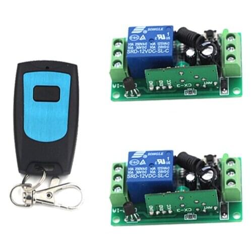 Newest Mini Smart Home Remote Control Switch RF Radio Receiver Learning Code Work Easy to Carry 315/433