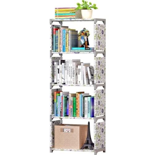Simple Bookshelf Creative Storage Shelf For Books Plants Sundries DIY Combination Shelf Floor Standing Children Bookcase