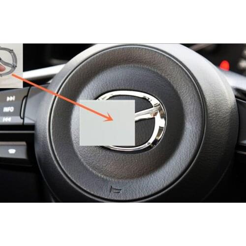 Silver ABS High quality Chrome 3D V Logo Auto Car Steering Wheel Logo Badge Emblem Stickers Decals Accessories Car Styling 074