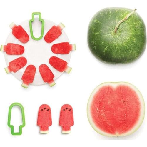 Stainless Steel Watermelon Slicer Ice Cream Mold Vegetable Cutting Tool Kitchen Accessories