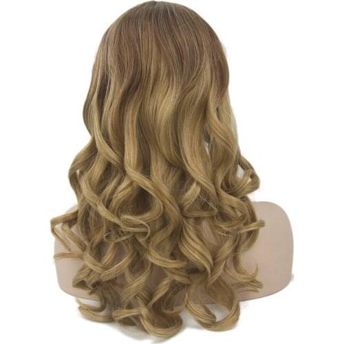Soowee Synthetic Hair Long Curly Cosplay Wigs Heat Resistance Fiber Womens Wig Party Hair piece
