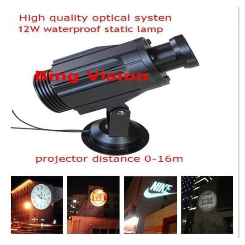 High quality LED advertising image projections lamp, led logo projections light 12wwaterproof static projection 3-Colour